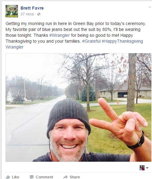 Report: Packers to retire Brett Favre's No. 4 on Thanksgiving